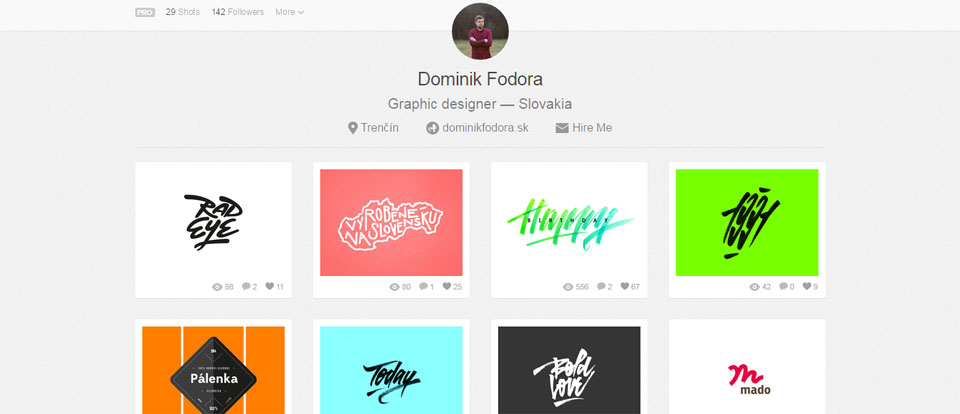 Dribbble Dominik Fodora