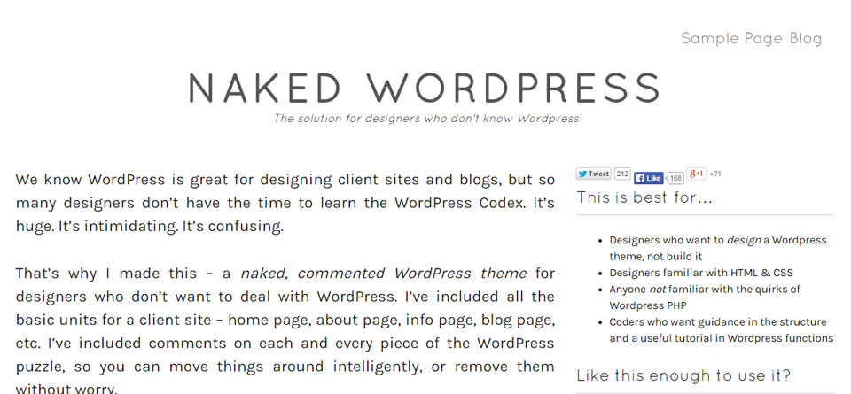 Naked WordPress   The solution for designers who don t know WordPress