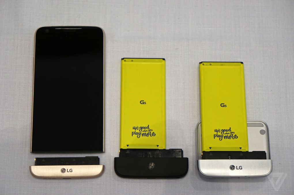 LG G5 - meniteľná batéria