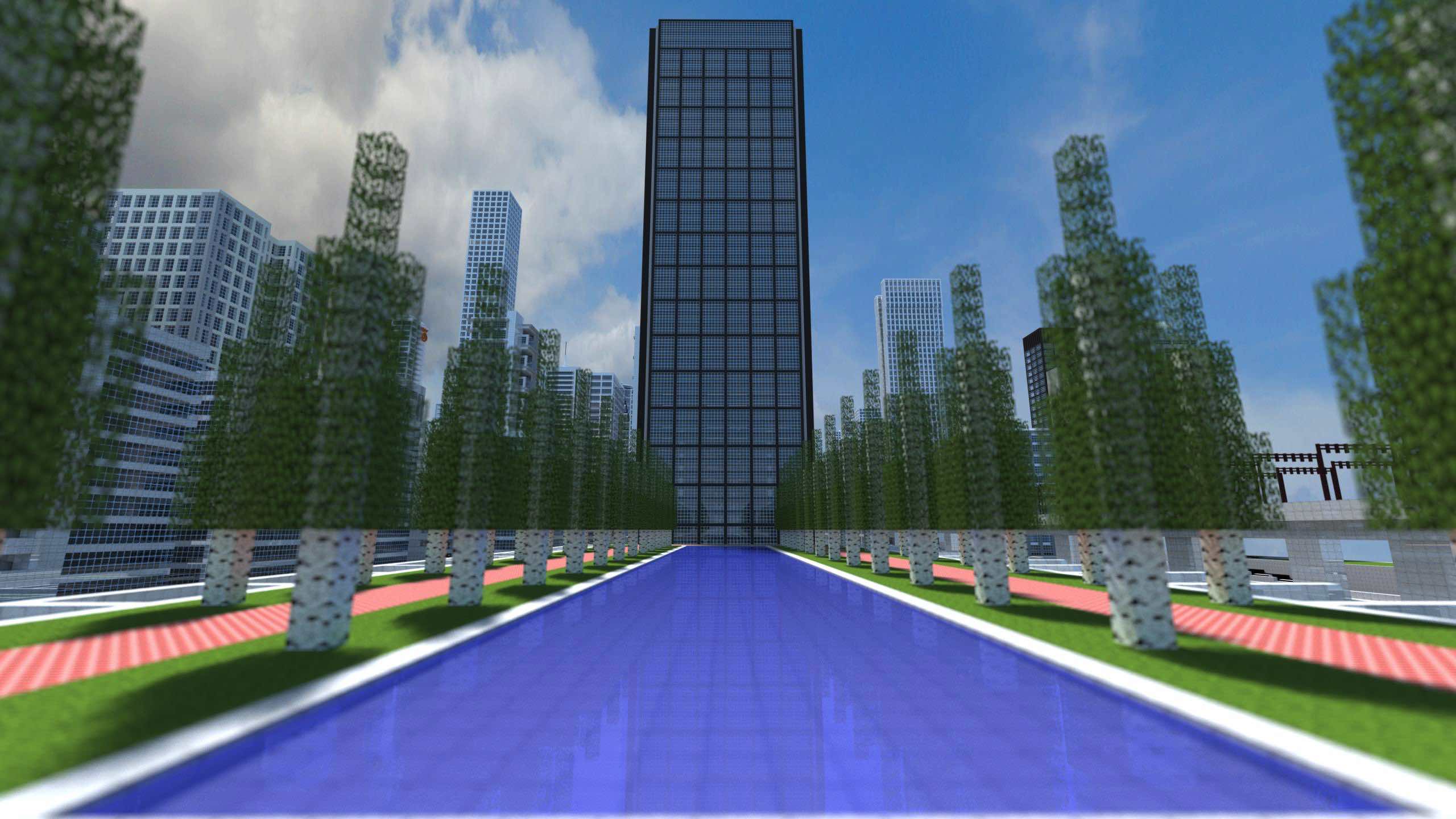 minecraft-city-plaza