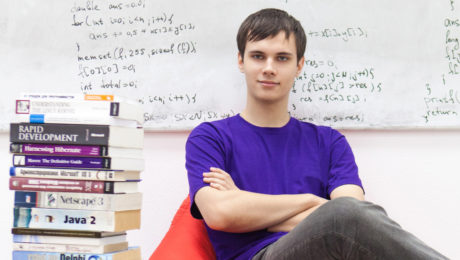Mladý bieloruský programátor,