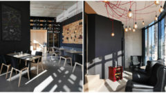 Premakaný interiér bratislavského