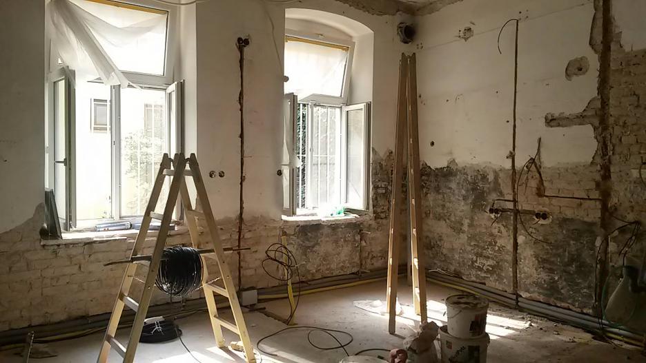 Fotografia počas výstavby