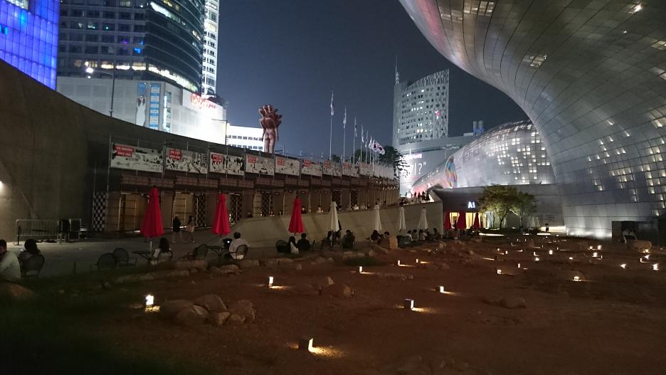 DDP – večerný pohľad z archeoparku