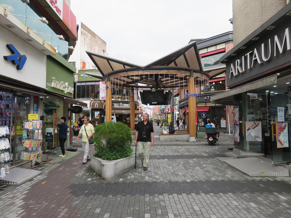 Na pešej zóne v meste Andong