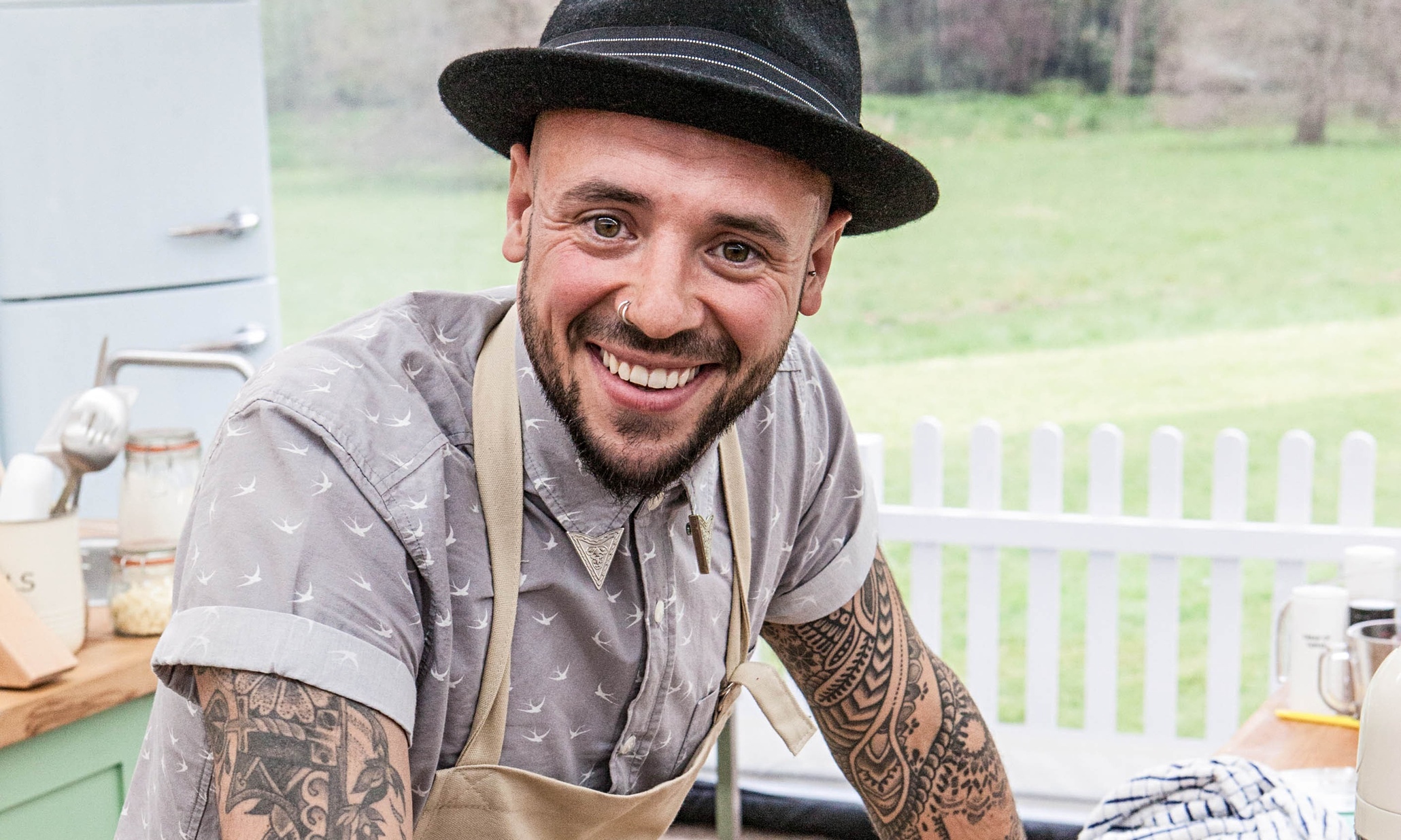 Stu the hipster, one of this year’s Bake Off hopefuls.