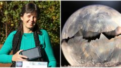 Slovenka odfotila zamrznutú