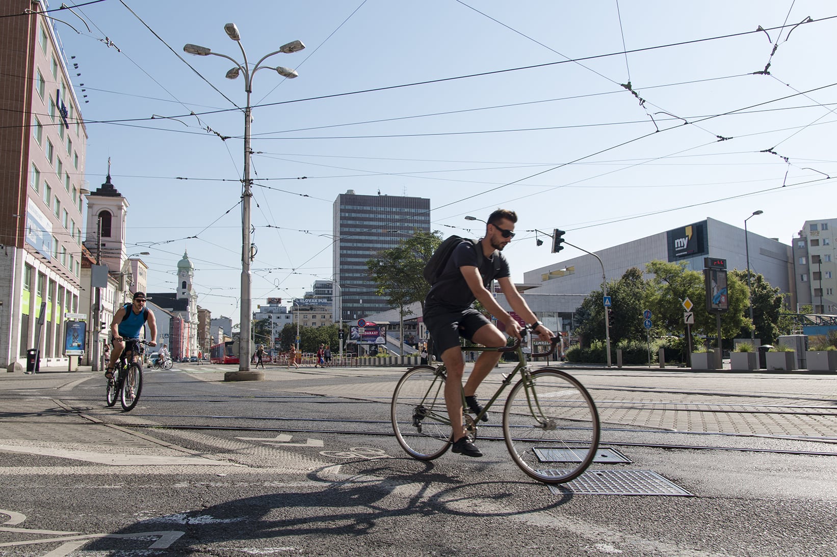 Zo sčítania cyklistov, ktoré uskutočnila v rannej špičke v júni 2018 Cyklokoalícia, vyplynul nárast v priemere o 117% oproti počtom z roku 2013.