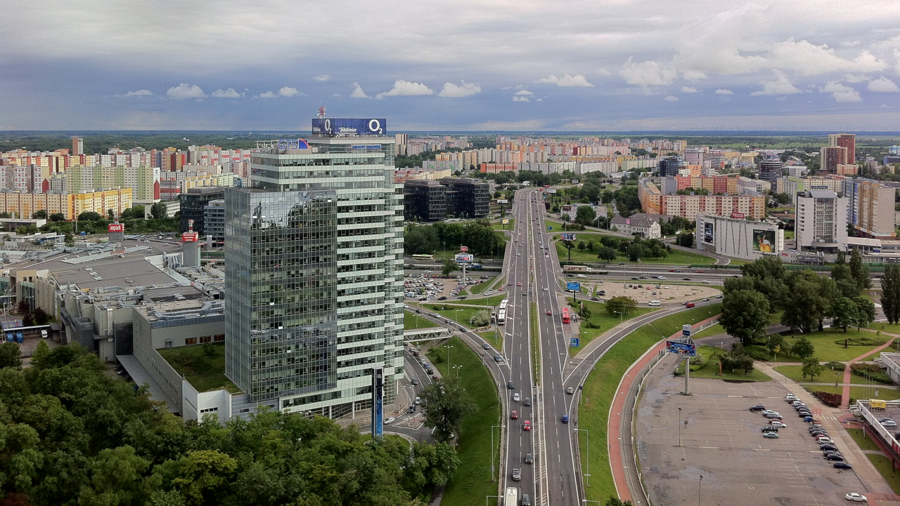 Pohľad z mostu SNP (Flickr, Mark Healey)