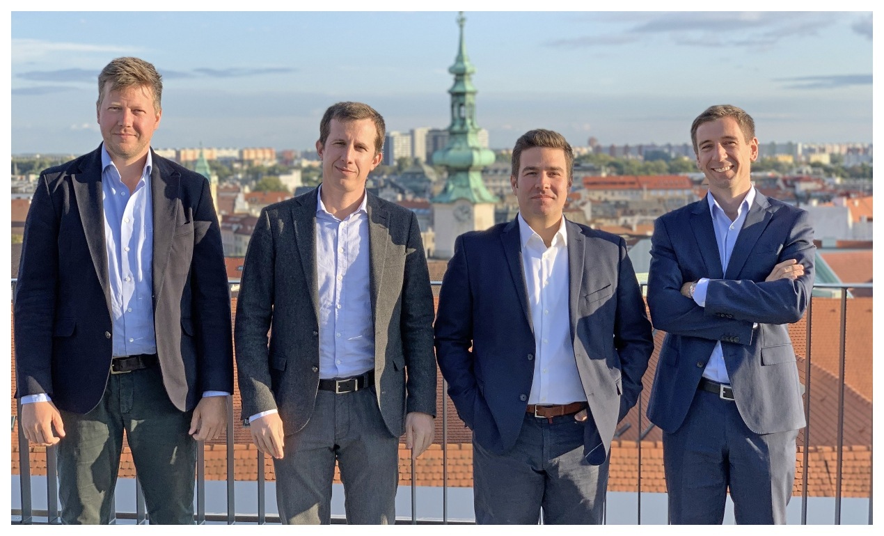 Zľava partneri Crowdberry: Daniel Gašpar, Michal Ondrišek, Michal Nešpor, Peter Bečár
