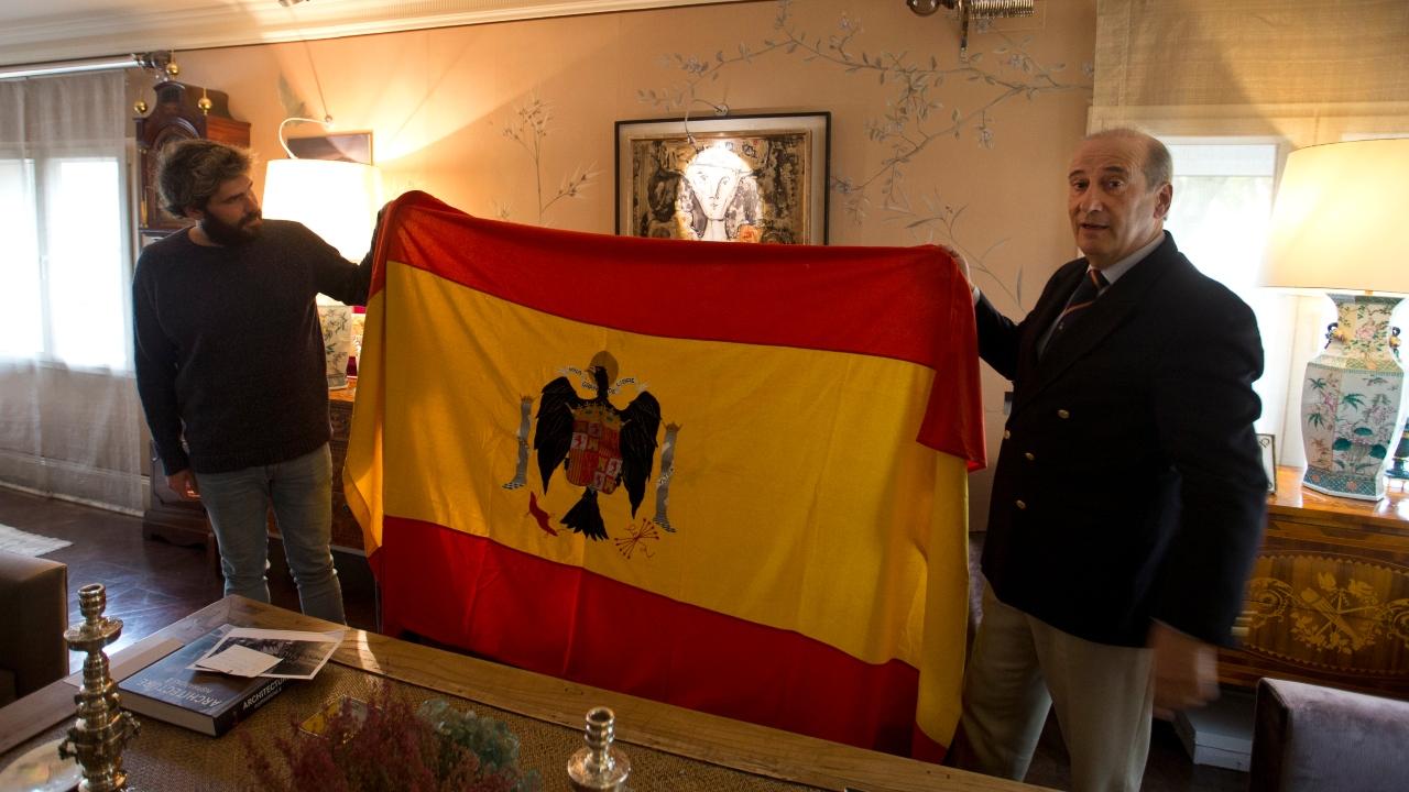 Francisco Franco Martínez-Bordiú (vpravo), vnuk španielskeho diktátora Francisca Franca a jeho syn Alvaro