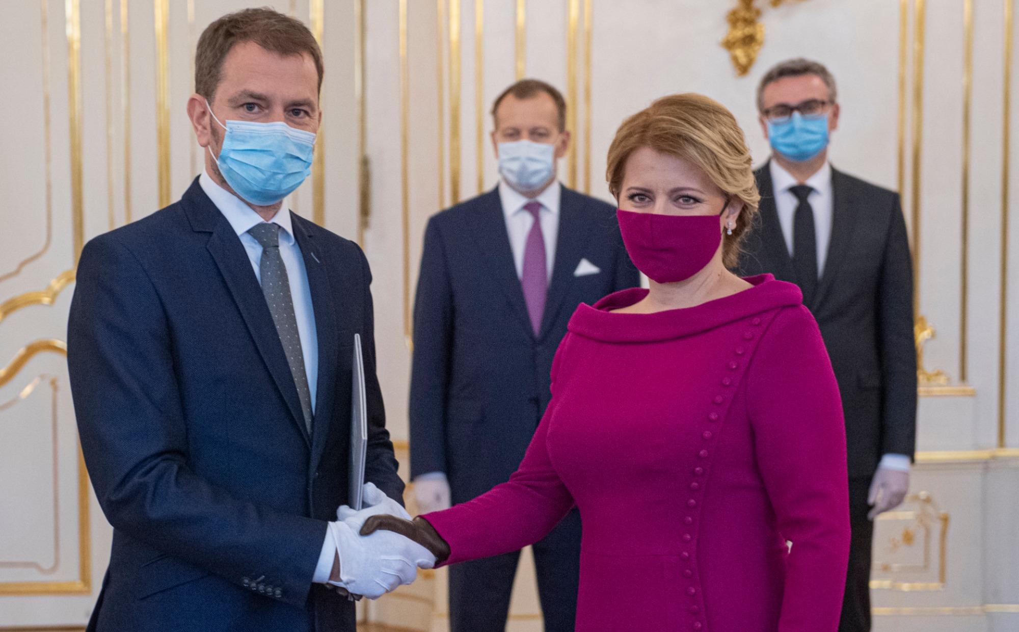 Matovič, čaputová, premiér, prezidentka, slovensko,