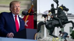 Trump nedovolí protestujúcim