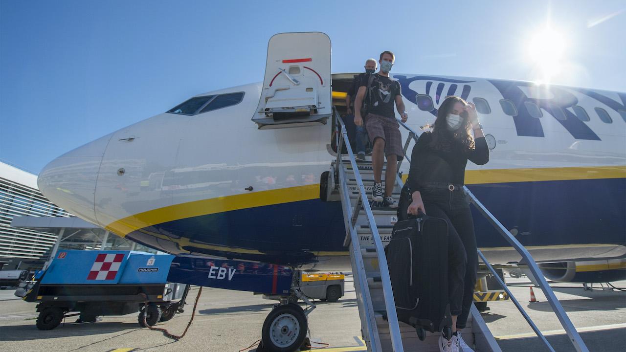 lietadlo Ryanair, cestovanie