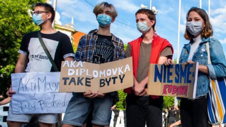 kollár protest študenti