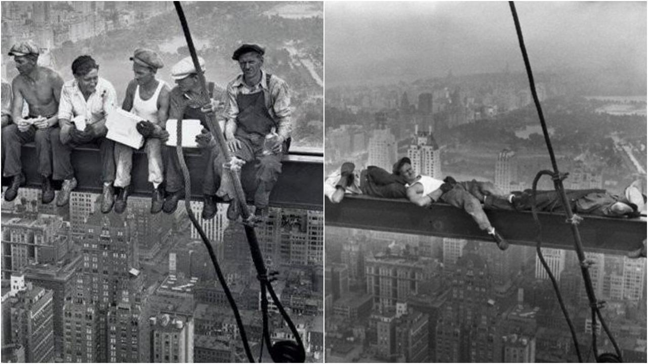 Obed na streche mrakodrapu