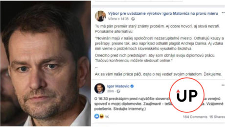 Facebookova stránka sa