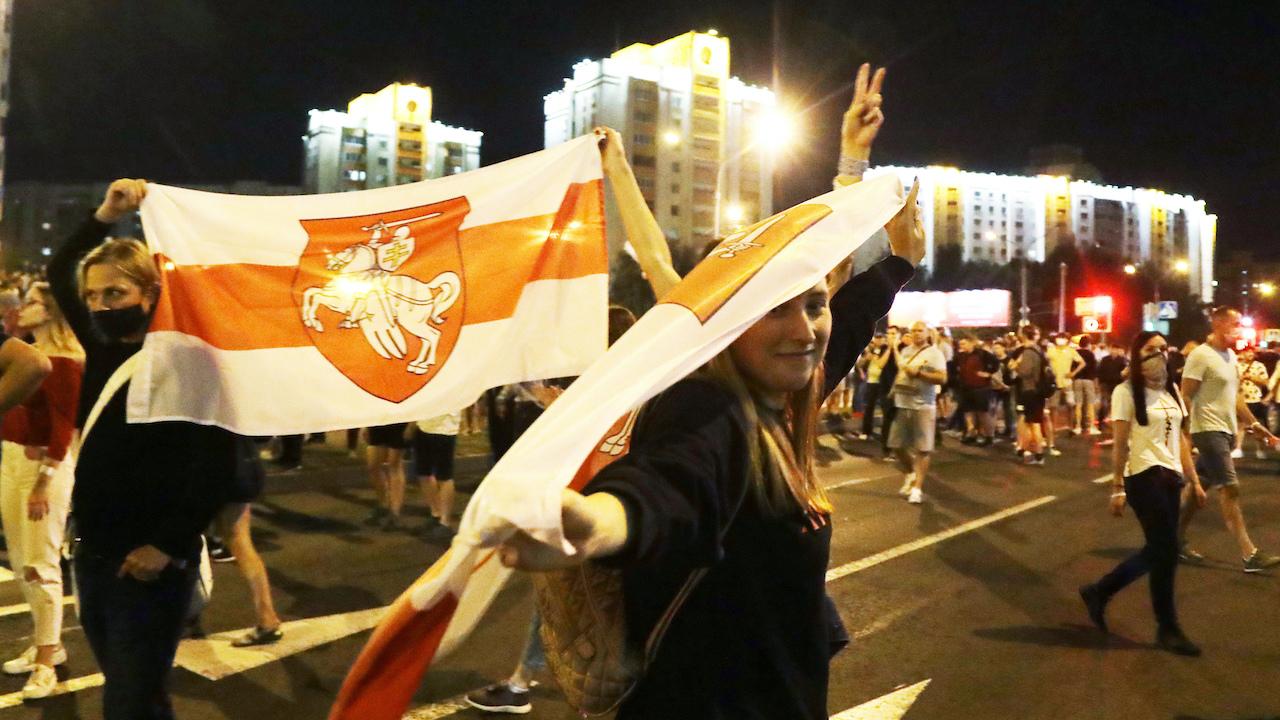 demonštrácie v Bielorusku