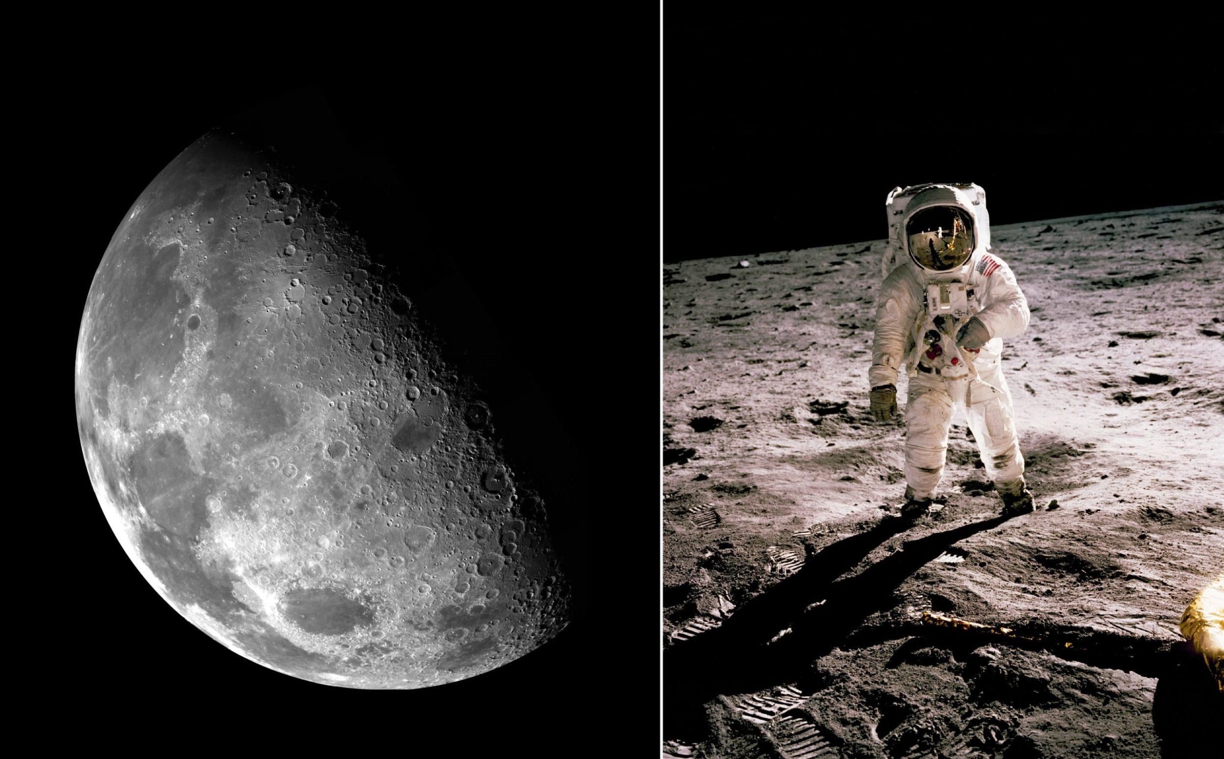 astronaut na mesiaci