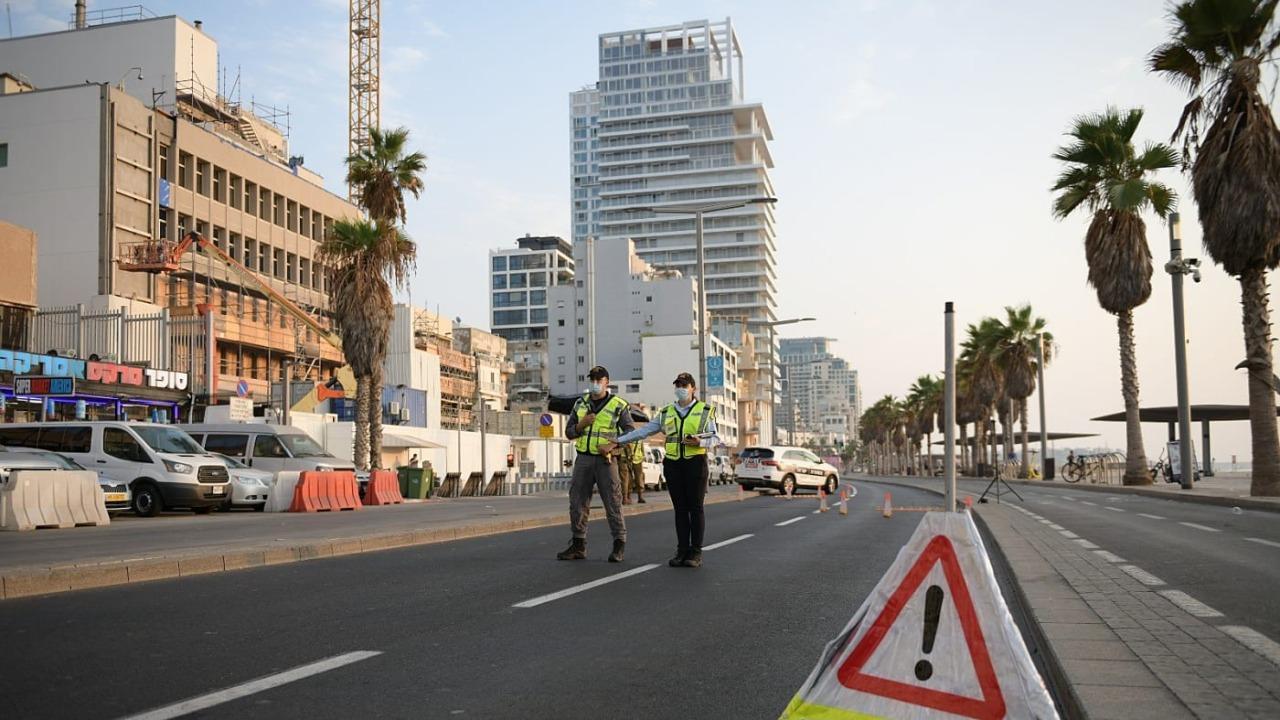 lockdown tel aviv izrael polícia
