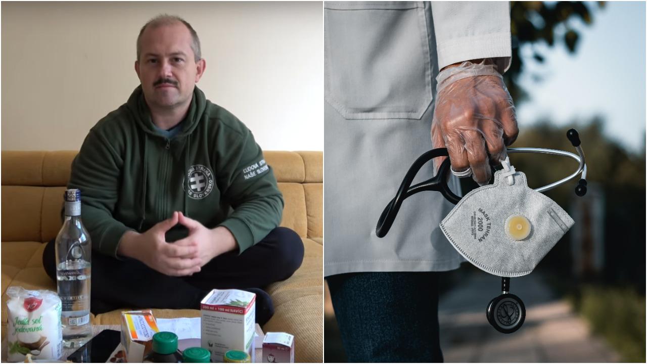 Kotleba Covid-19 soľ vodka