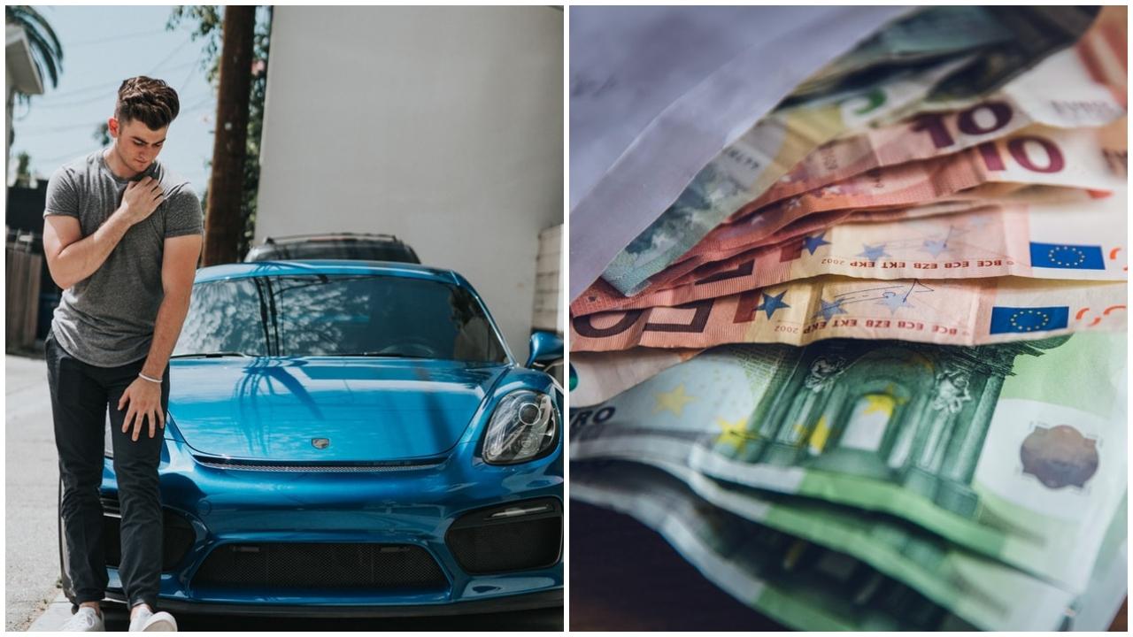 muz, auto, peniaze