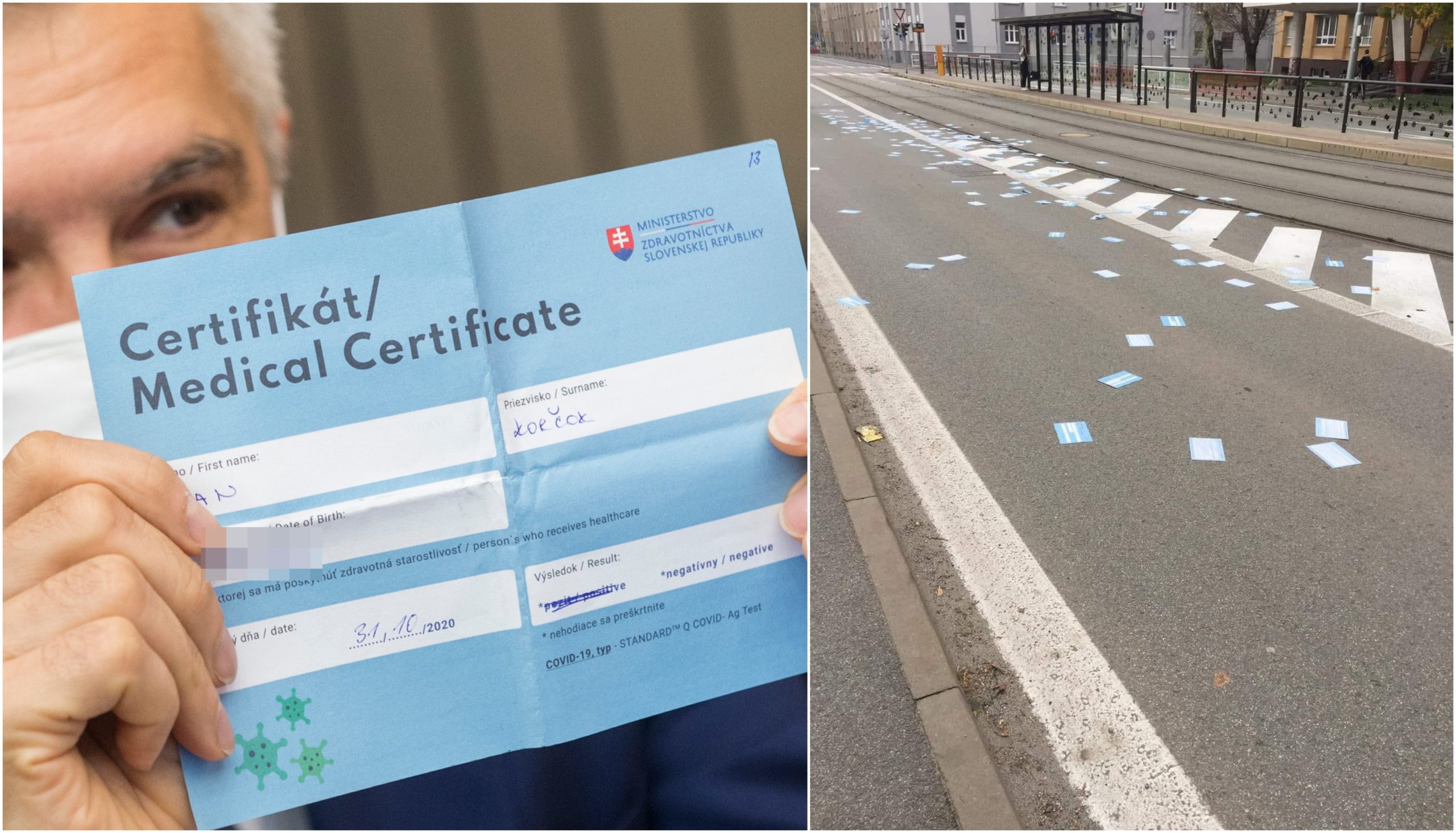 certifikát plošné testovanie košice