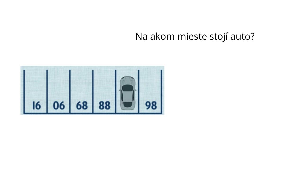 vizuálna hádanka auto parkovacie miesto