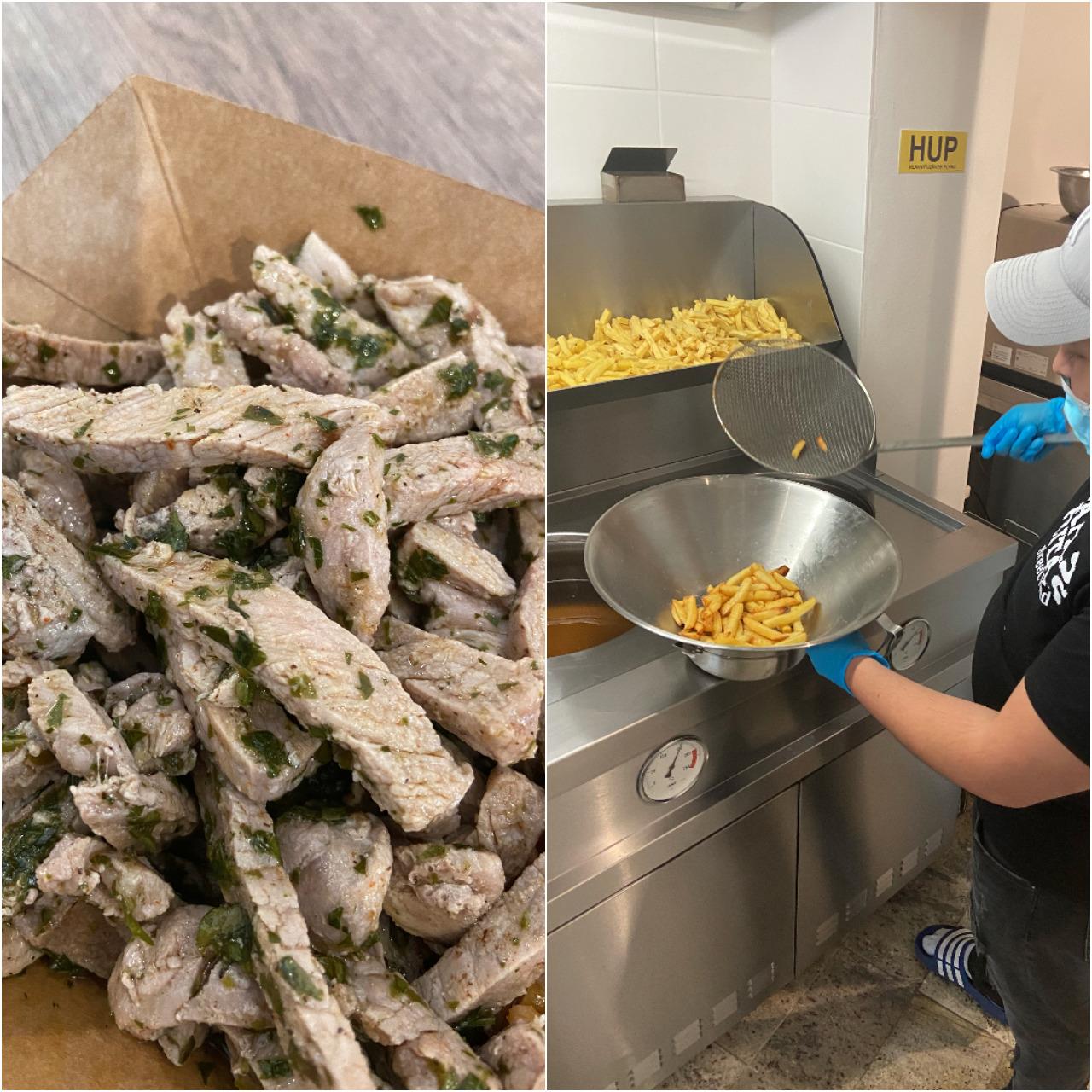 Street food Papas Fritas