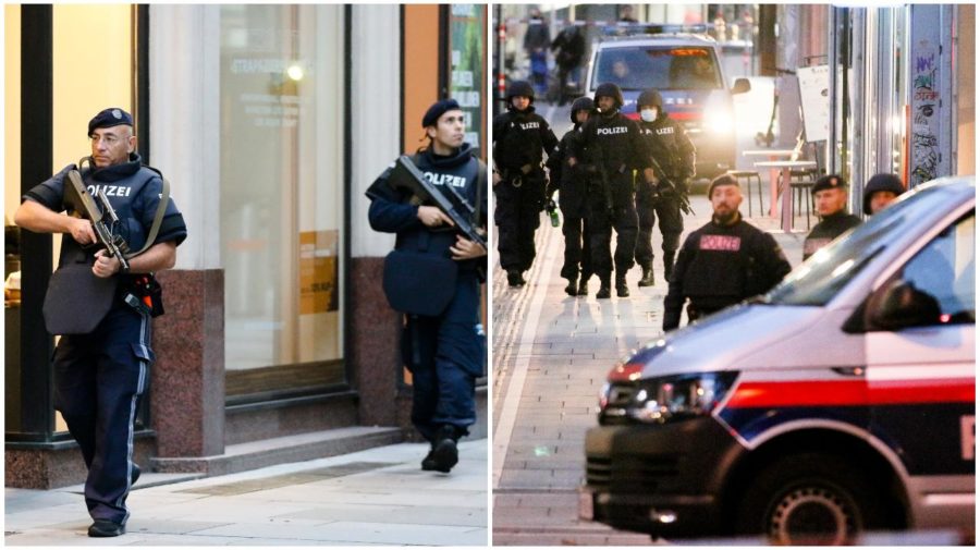 polícia, viedeň, teroristický útok