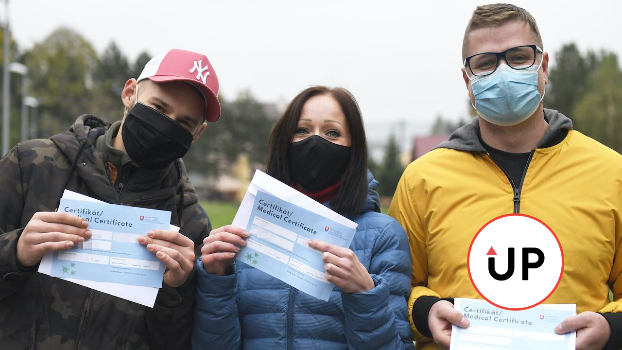 plošné testovanie koronavírus lockdown certifikát