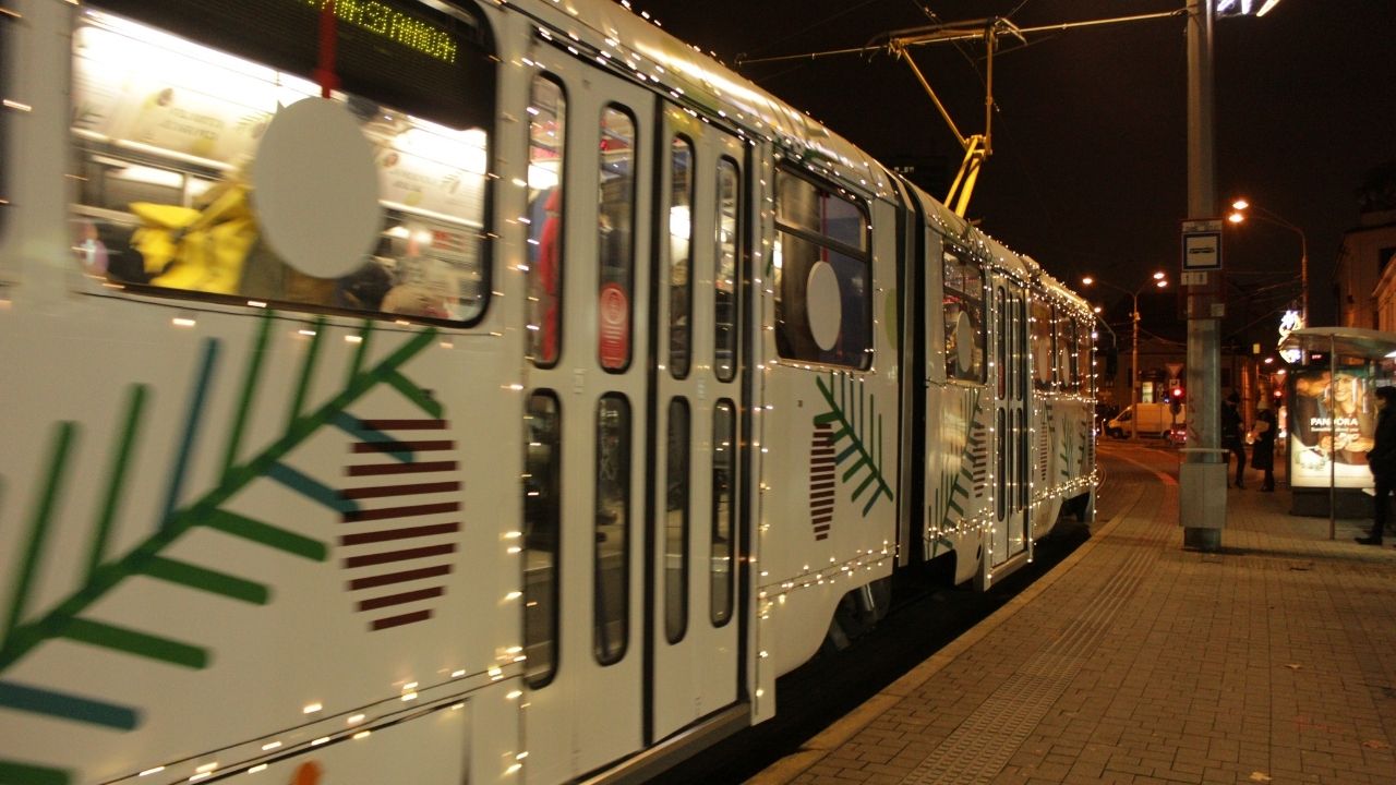 vianočná električka