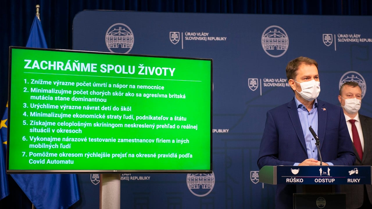 Matovič testovanie koronavírus