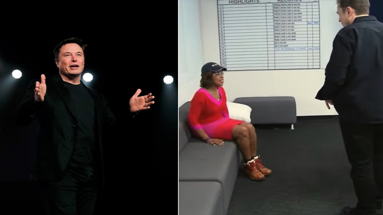 Elon Musk spí na gauči