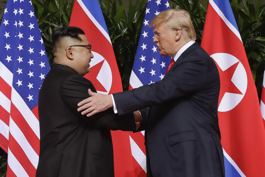 Trump a Kim Čong-un