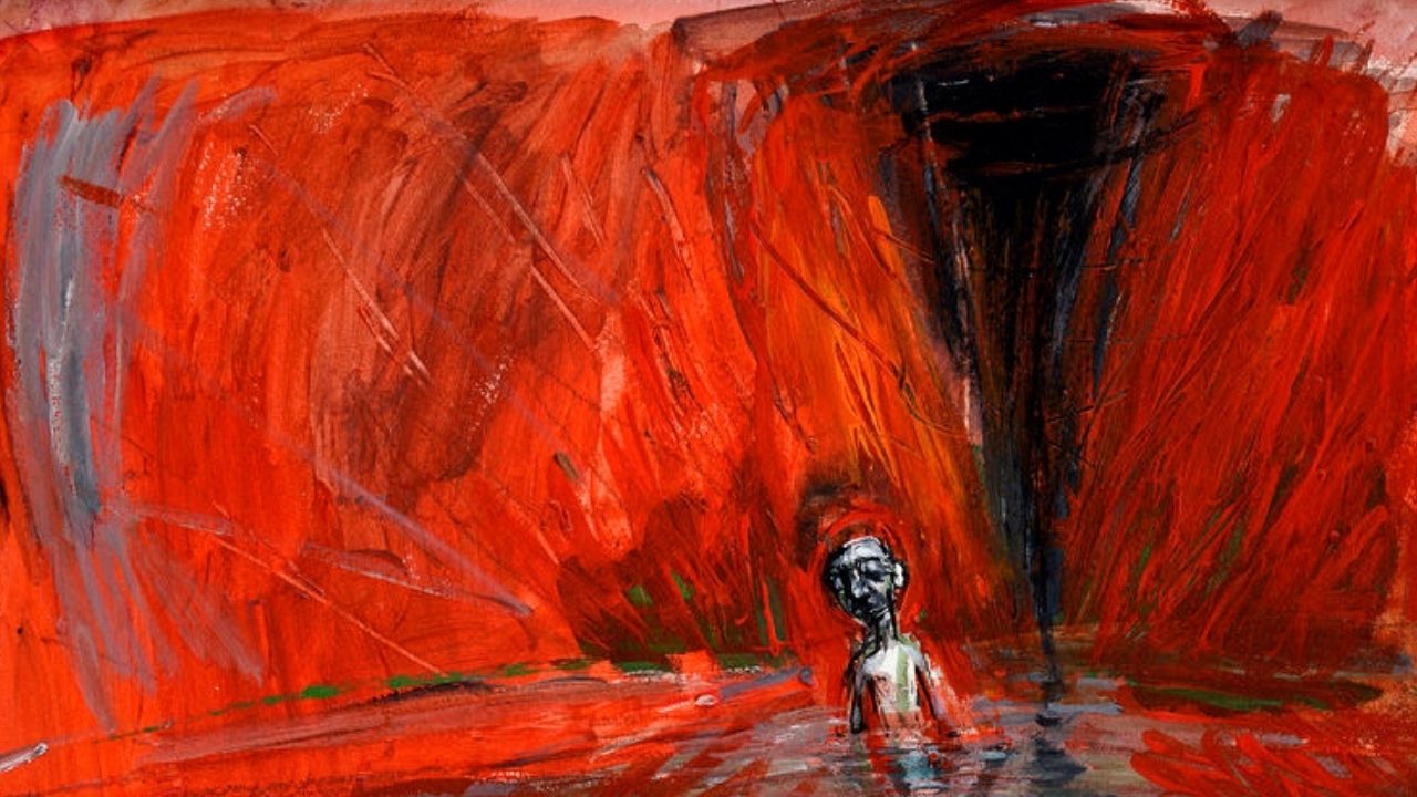 Viktor Ormandík Inferno maľba