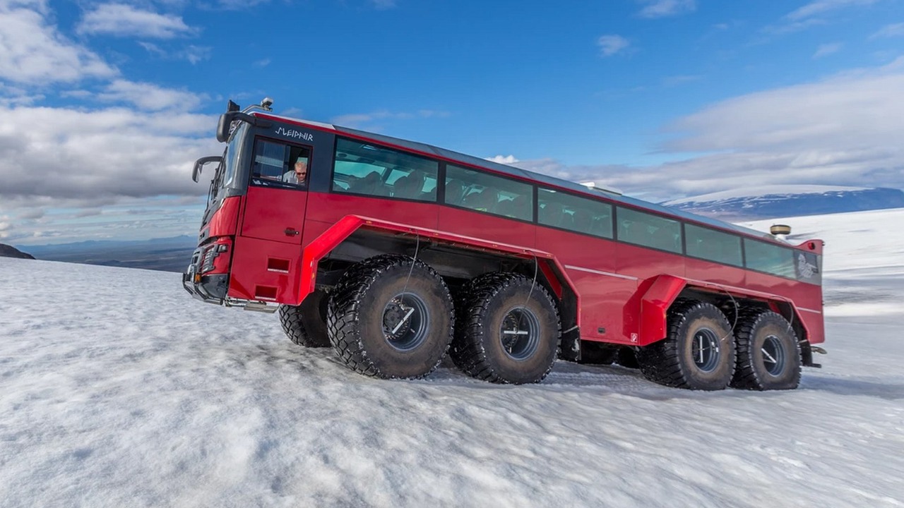 autobus ľadovec turizmus island