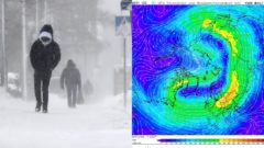 Polárny vortex, zima