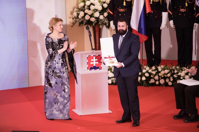 Zuzana Čaputová a Davide Cibula