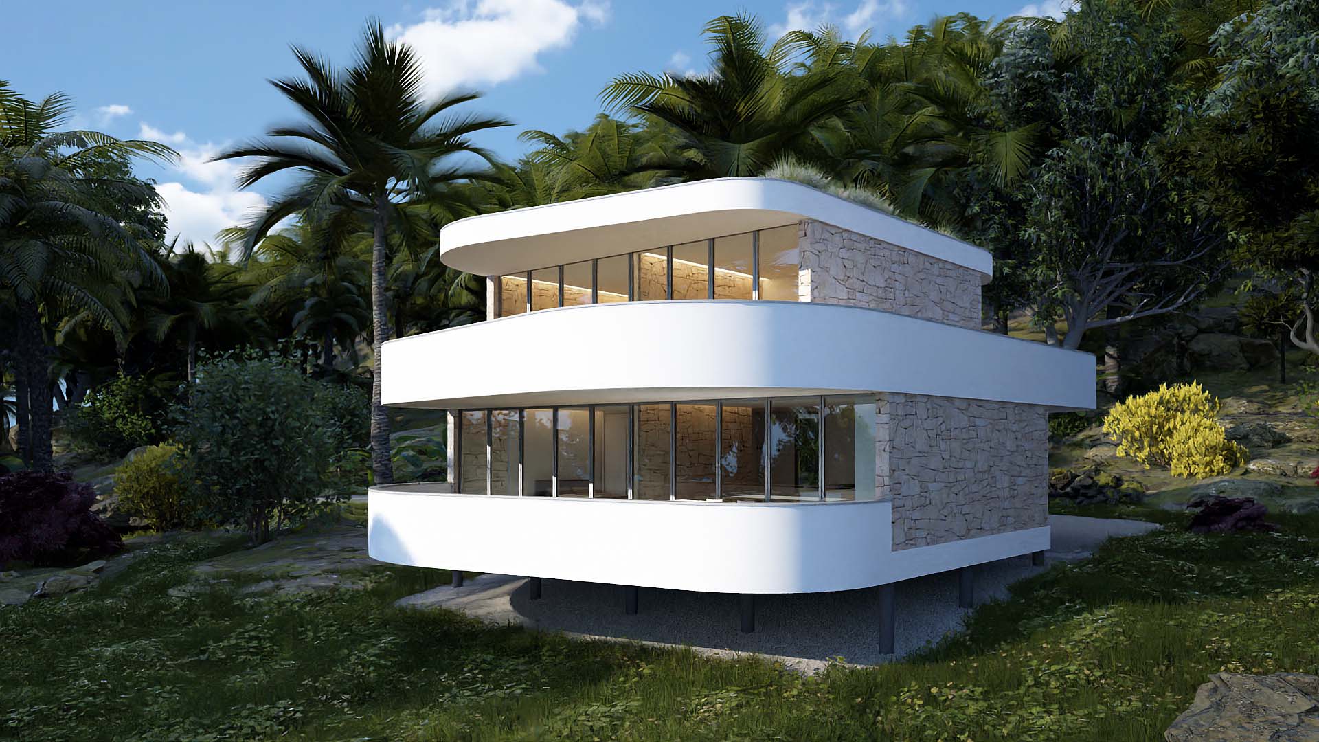 architektúra, reality, dom