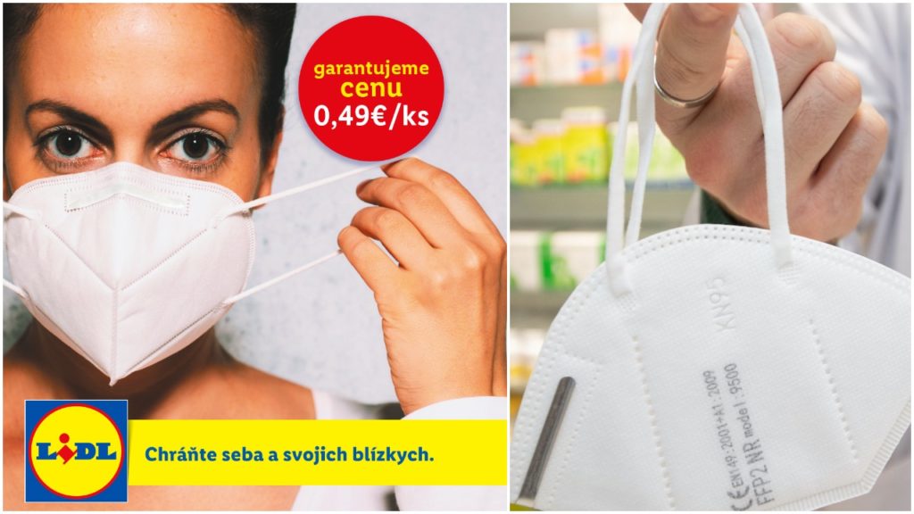 Lidl bude predávať respirátory FFP2 za 49 centov. Nechce na nich
