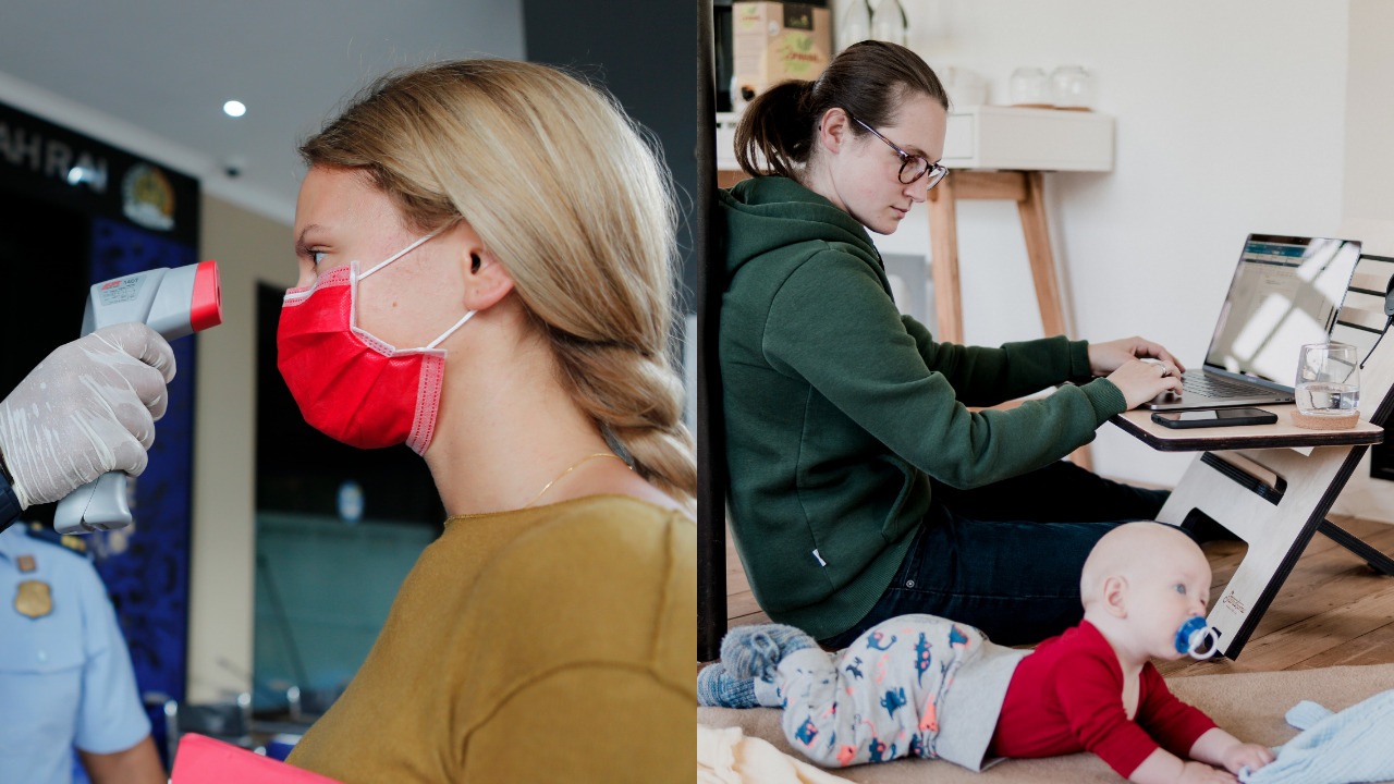 Rúško, home office