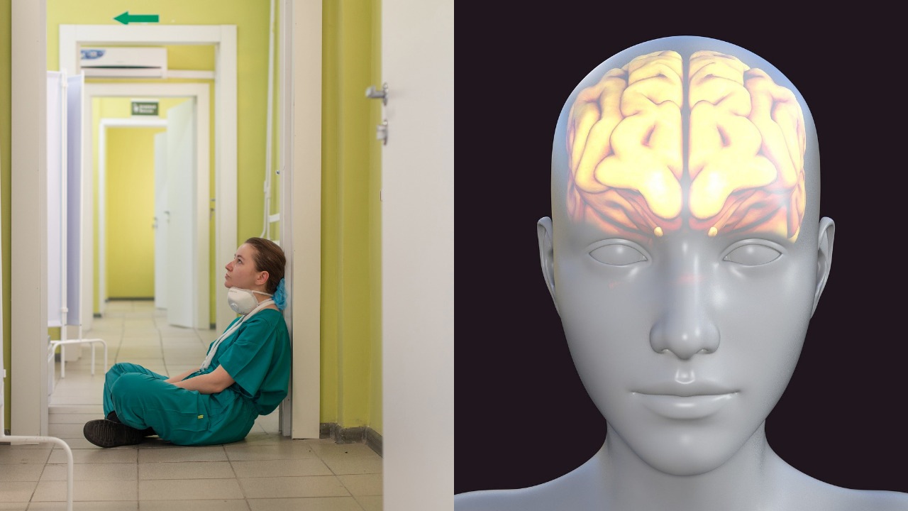 mozog, zdravotník, covid