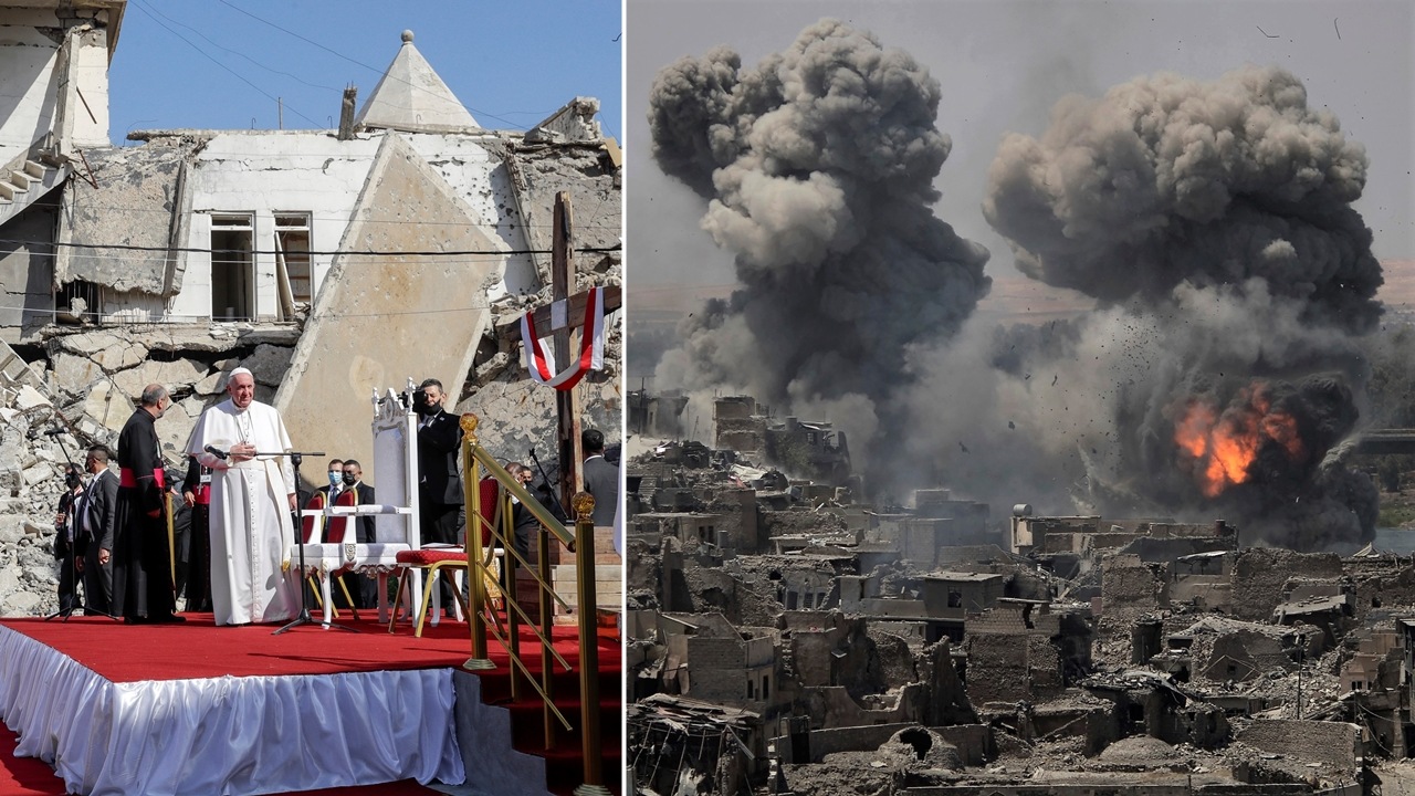 pápež František v Iraku, Mosul