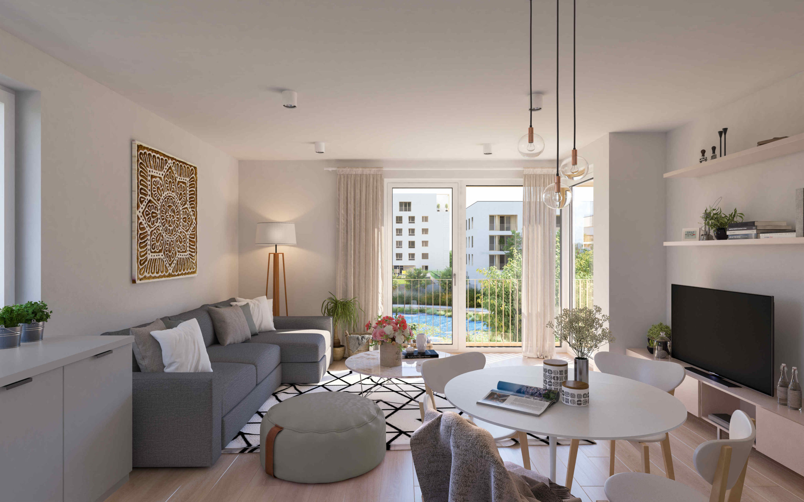 Bory Nový Dvor, reality, byty