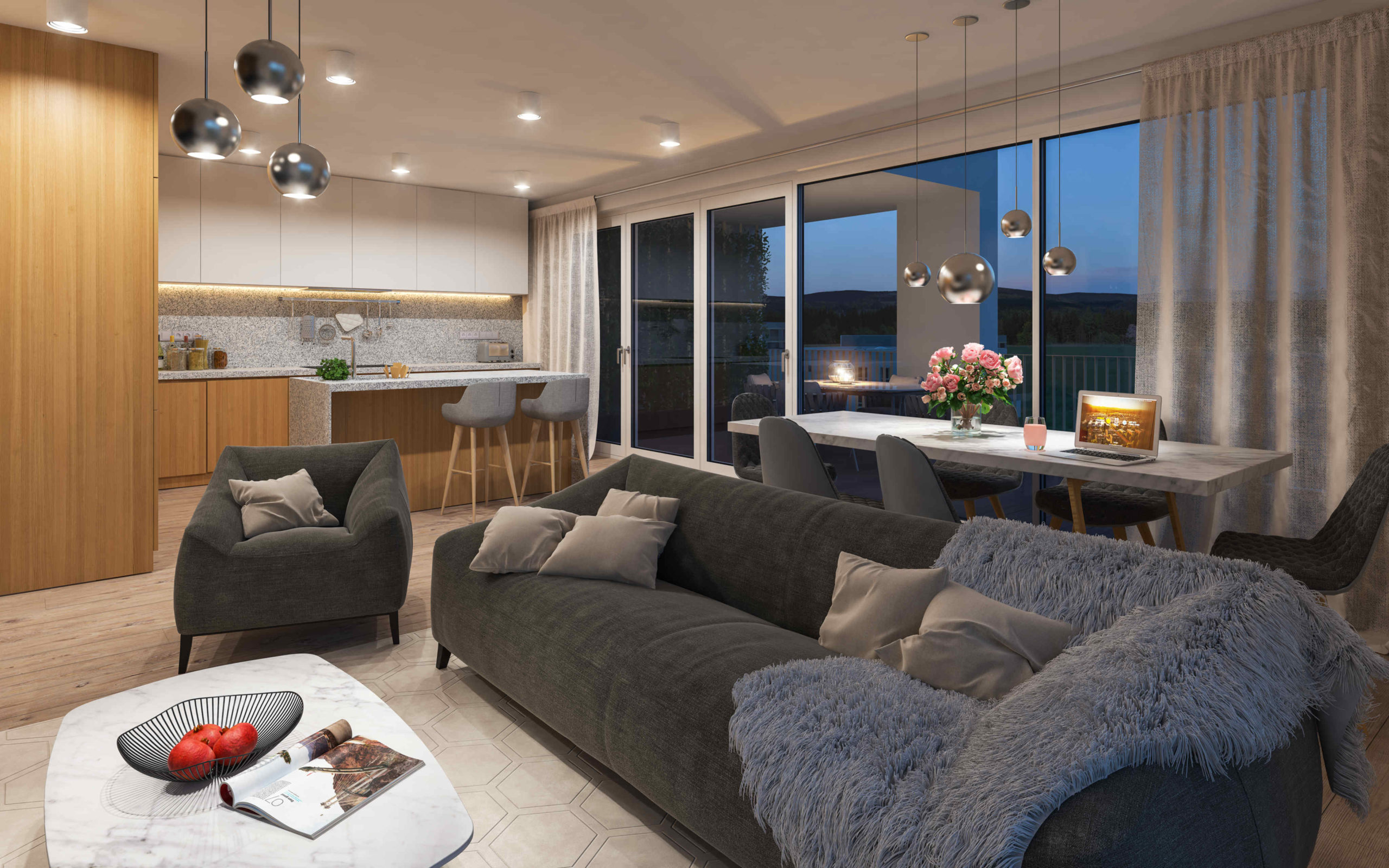 Bory Nový Dvor, reality, byty