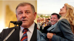 Vladimír Mečiar s Claudiou Schiffer