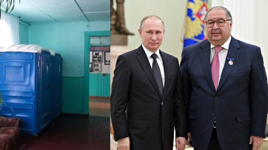 ruskí oligarchovia Putin Usmanov záchody