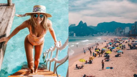 pláž dievča žena dovolenka cestovanie