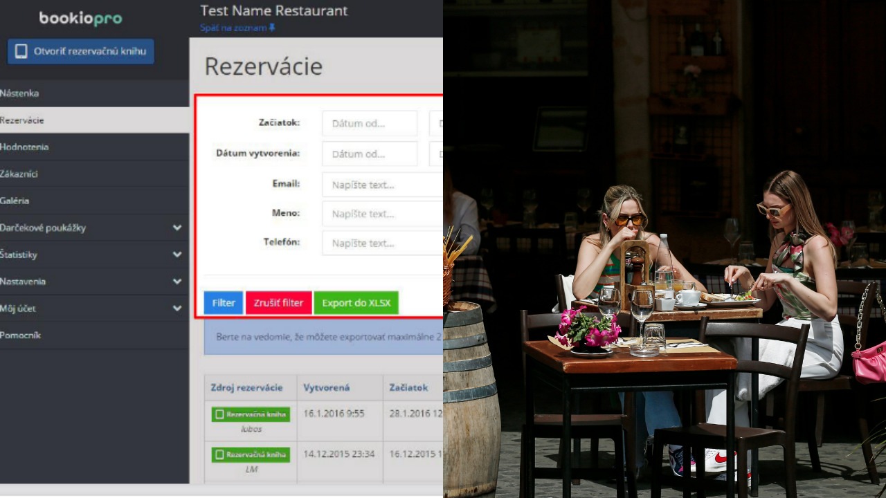 gastro, Bookio, ZMOS